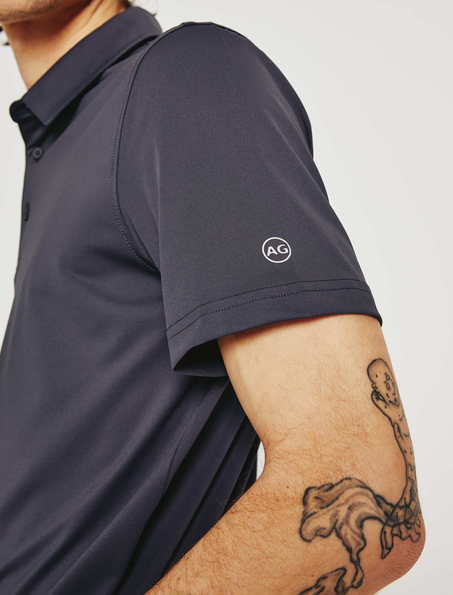 Bryce Polo Ink Stone Classic Short Sleeve Polo (Performance) Men Top Photo 5