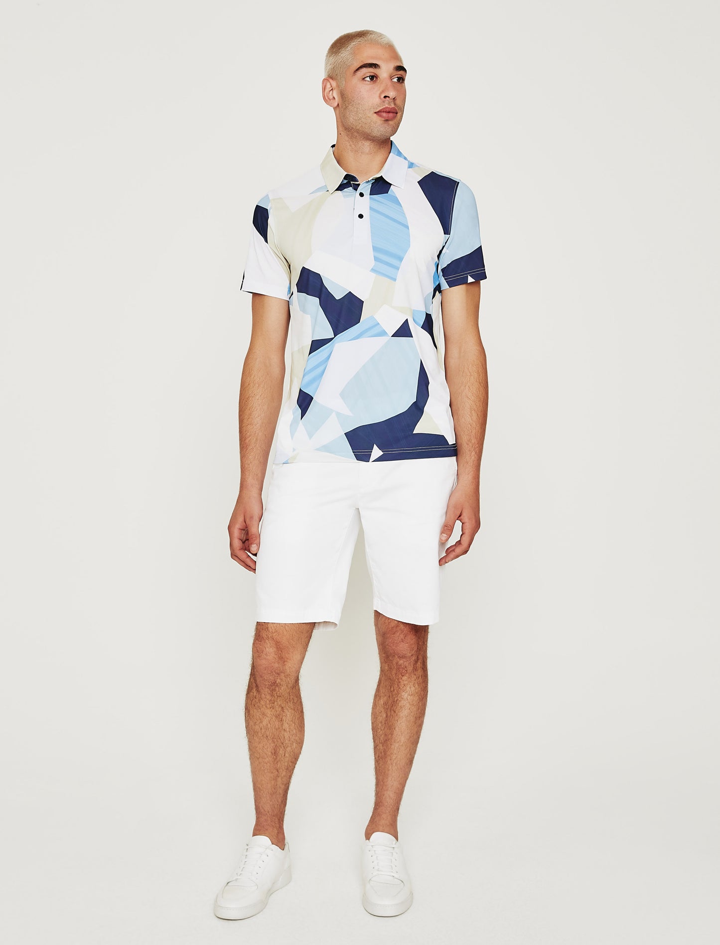 Bryce Polo Color Blocks Classic Short Sleeve Polo (Performance) Men Top Photo 2