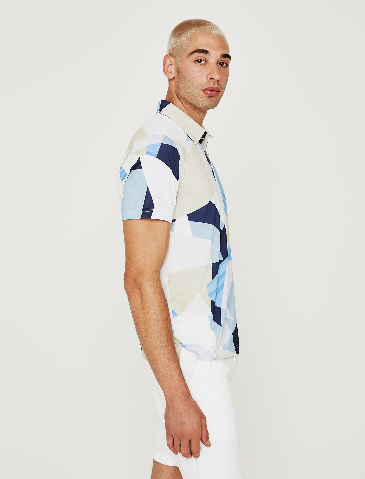 Bryce Polo Color Blocks Classic Short Sleeve Polo (Performance) Men Top Photo 4