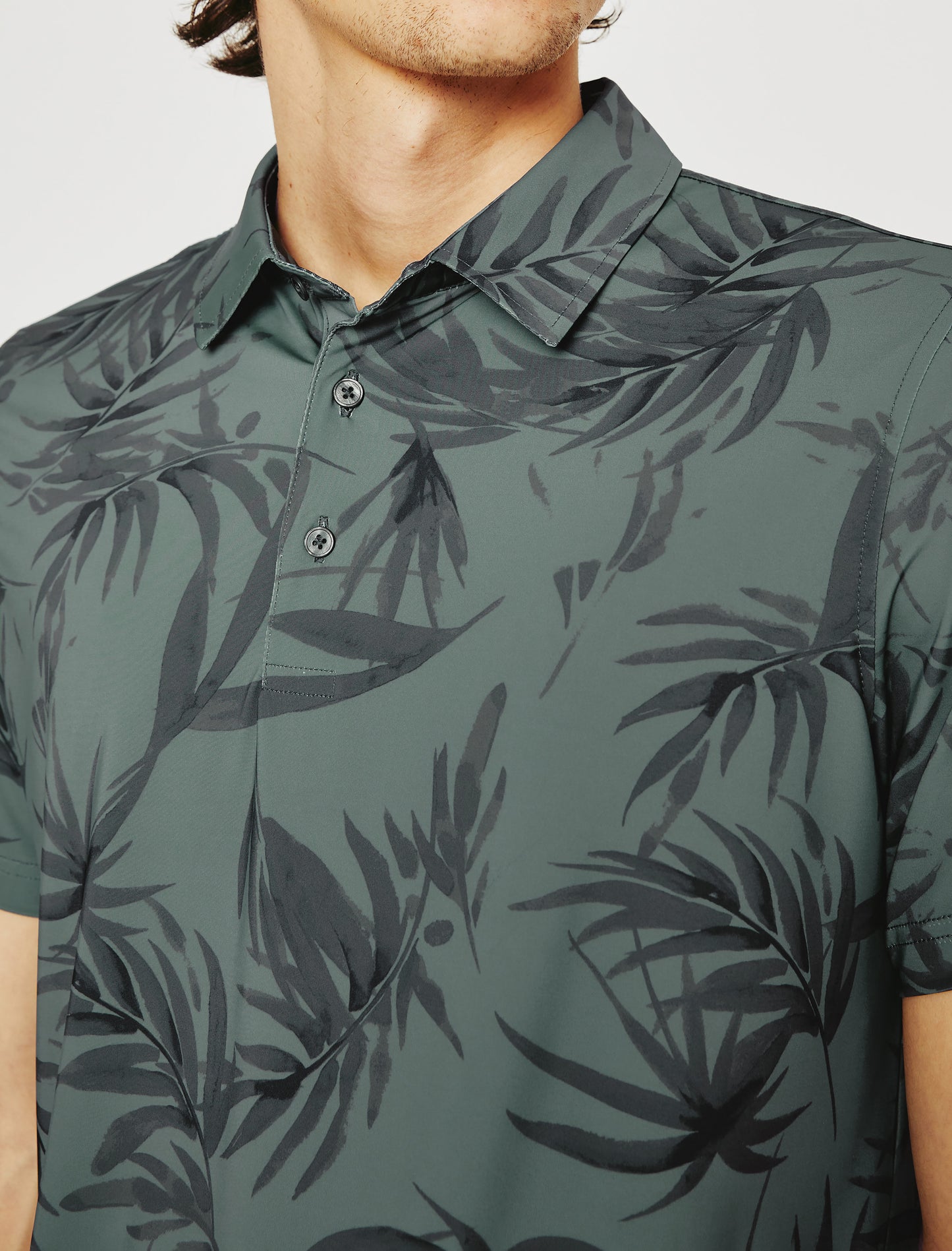 Bryce Polo BREEZE GREEN MULTI Classic Short Sleeve Polo (Performance) Men Top Photo 3