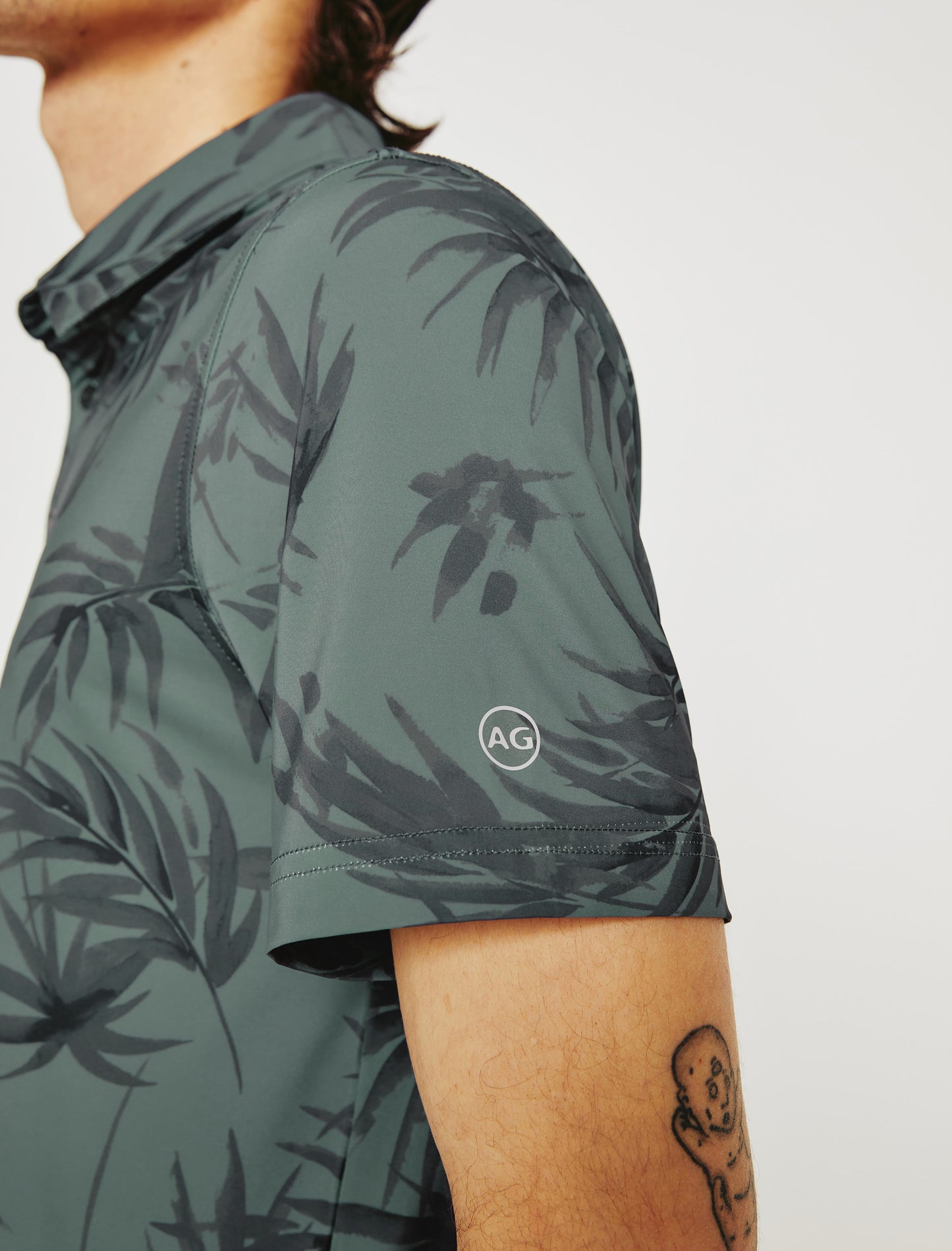 Bryce Polo BREEZE GREEN MULTI Classic Short Sleeve Polo (Performance) Men Top Photo 5