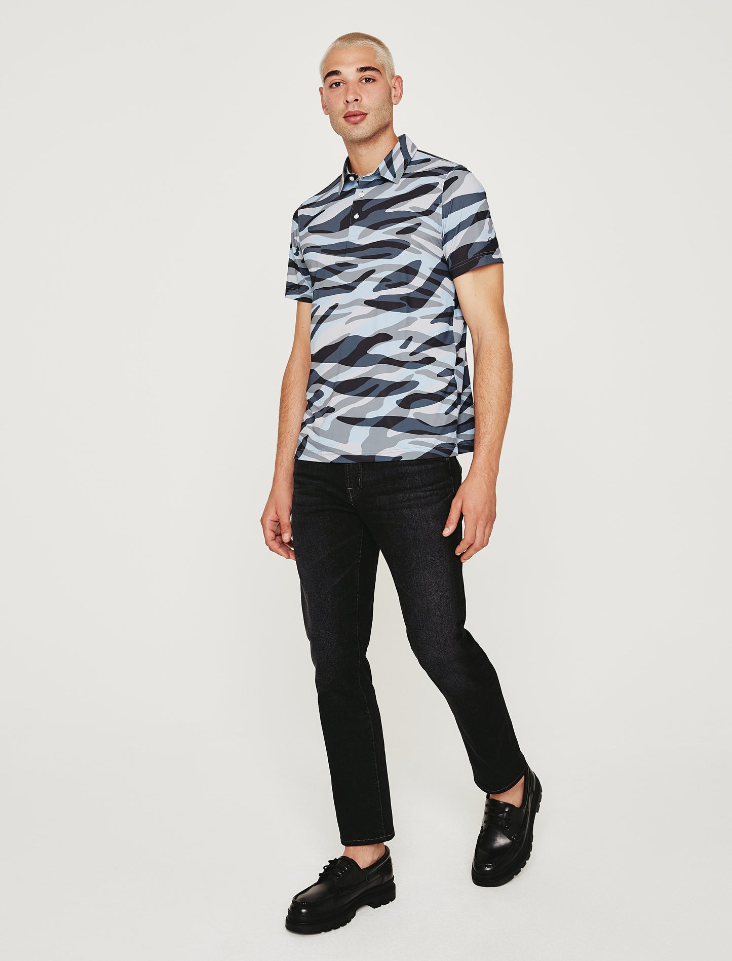 Bryce Polo Water Zebra Classic Short Sleeve Polo (Performance) Men Top Photo 5