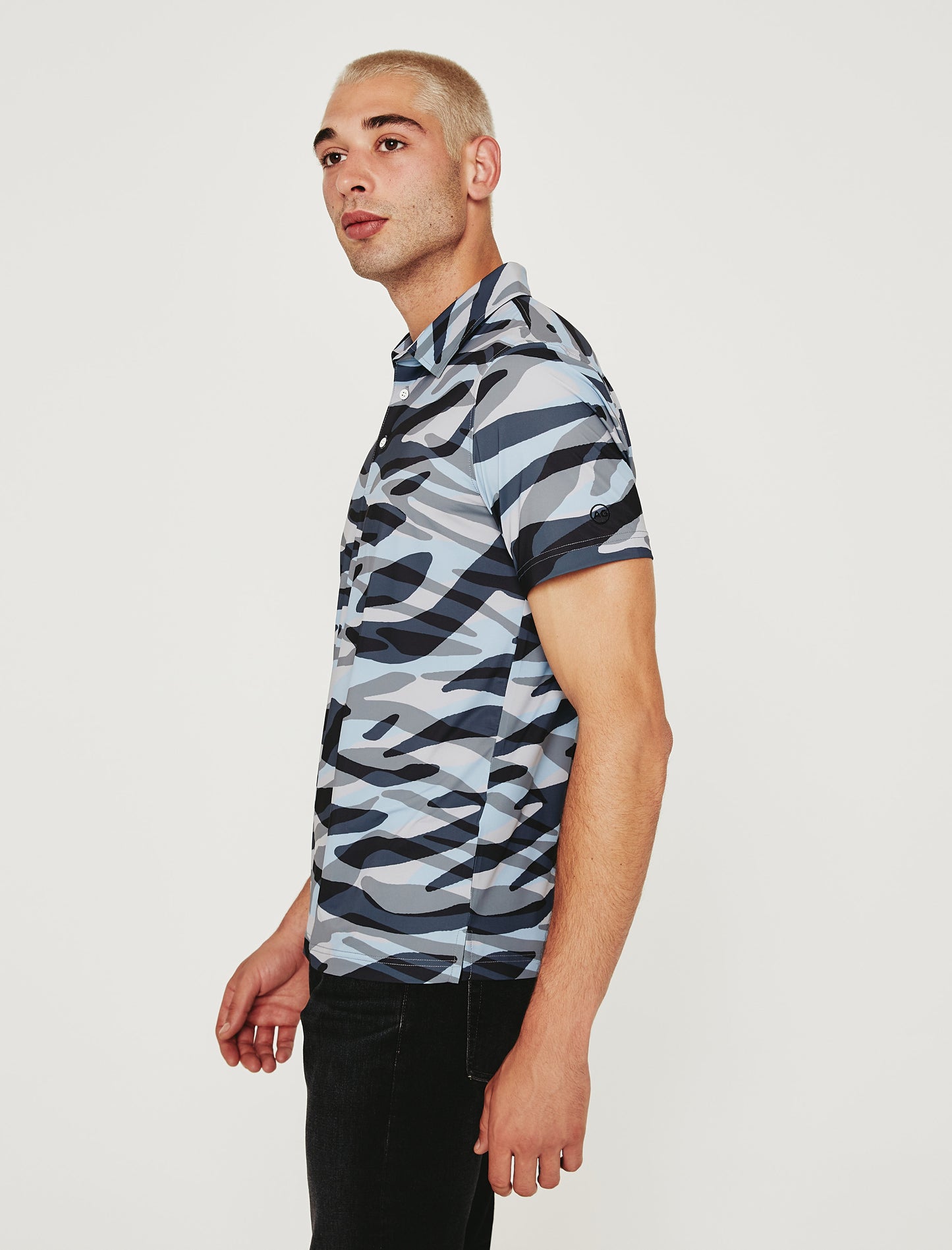 Bryce Polo Water Zebra Classic Short Sleeve Polo (Performance) Men Top Photo 6