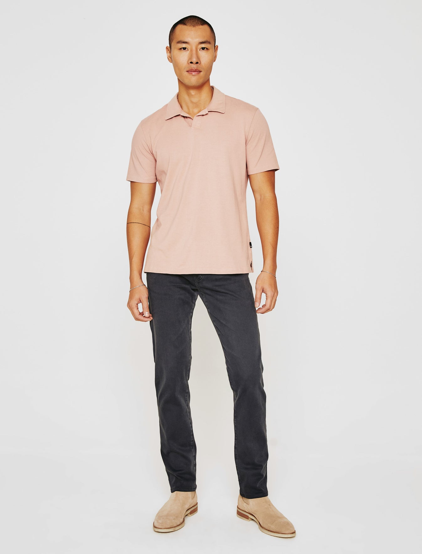 Bryce Johnny Collar Rose Cloud Classic Collar Fit Men Top Photo 2