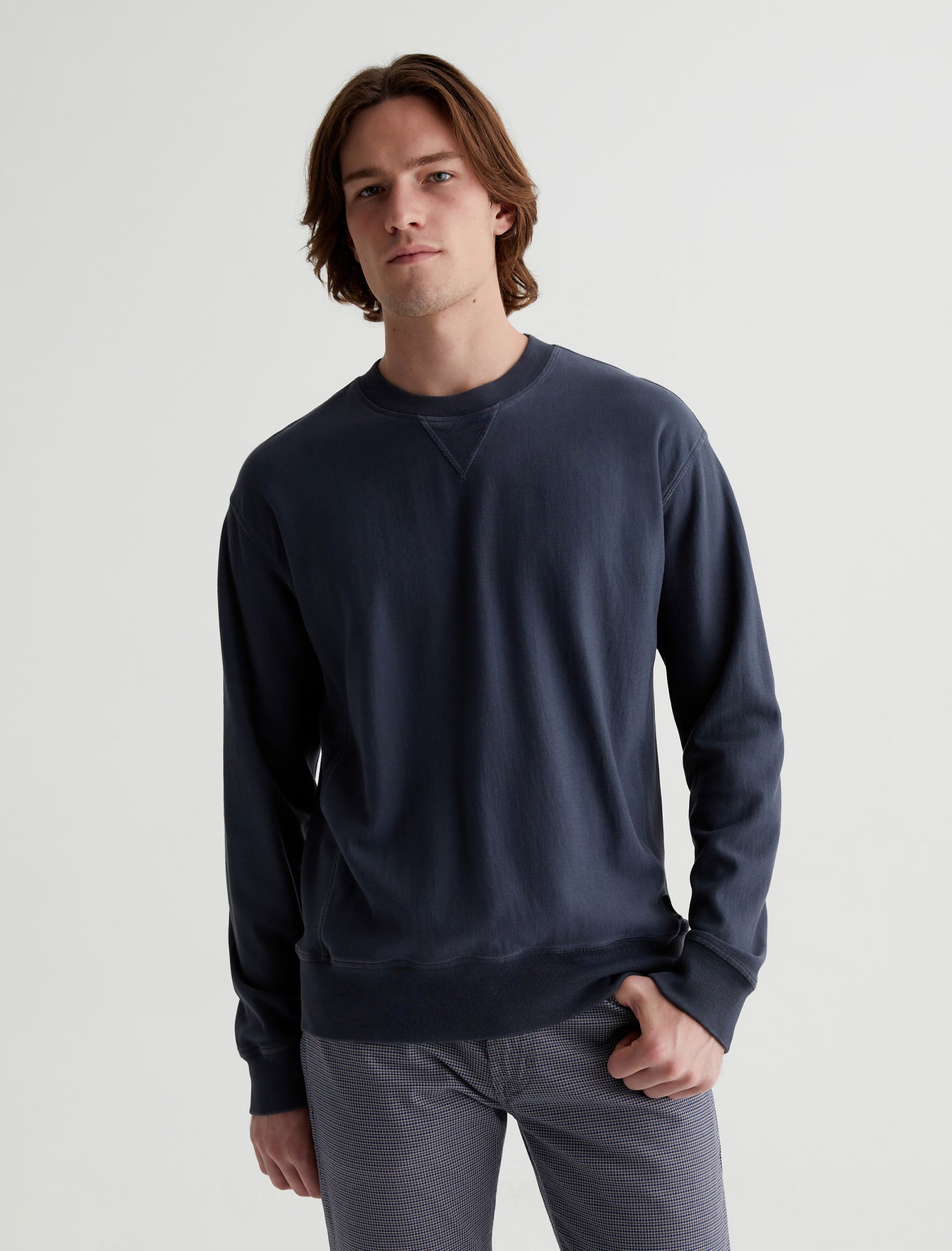 Arc Panelled Sweatshirt 5 Years Melange Smoke Relaxed Fit Crew Neck Panelled Mens Top Photo 1