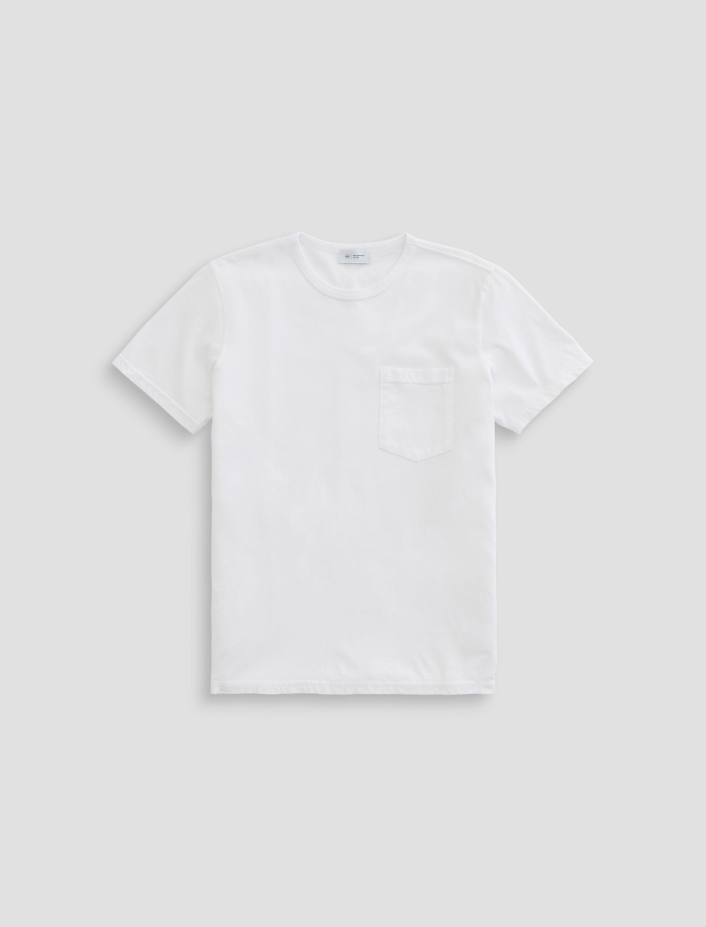Nick Pocket Tee White Slim Fit Men Top Photo 9
