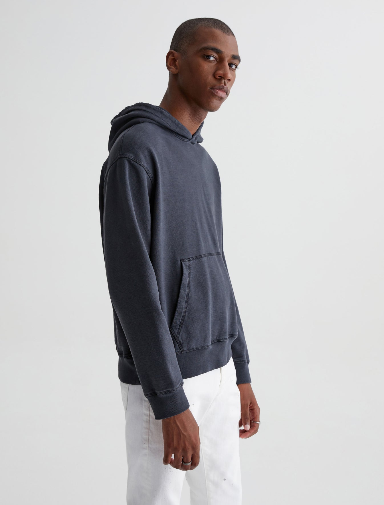 Arc Hoodie 5 Years True Black Relaxed Fit Hooded Sweatshirt Mens Top Photo 4
