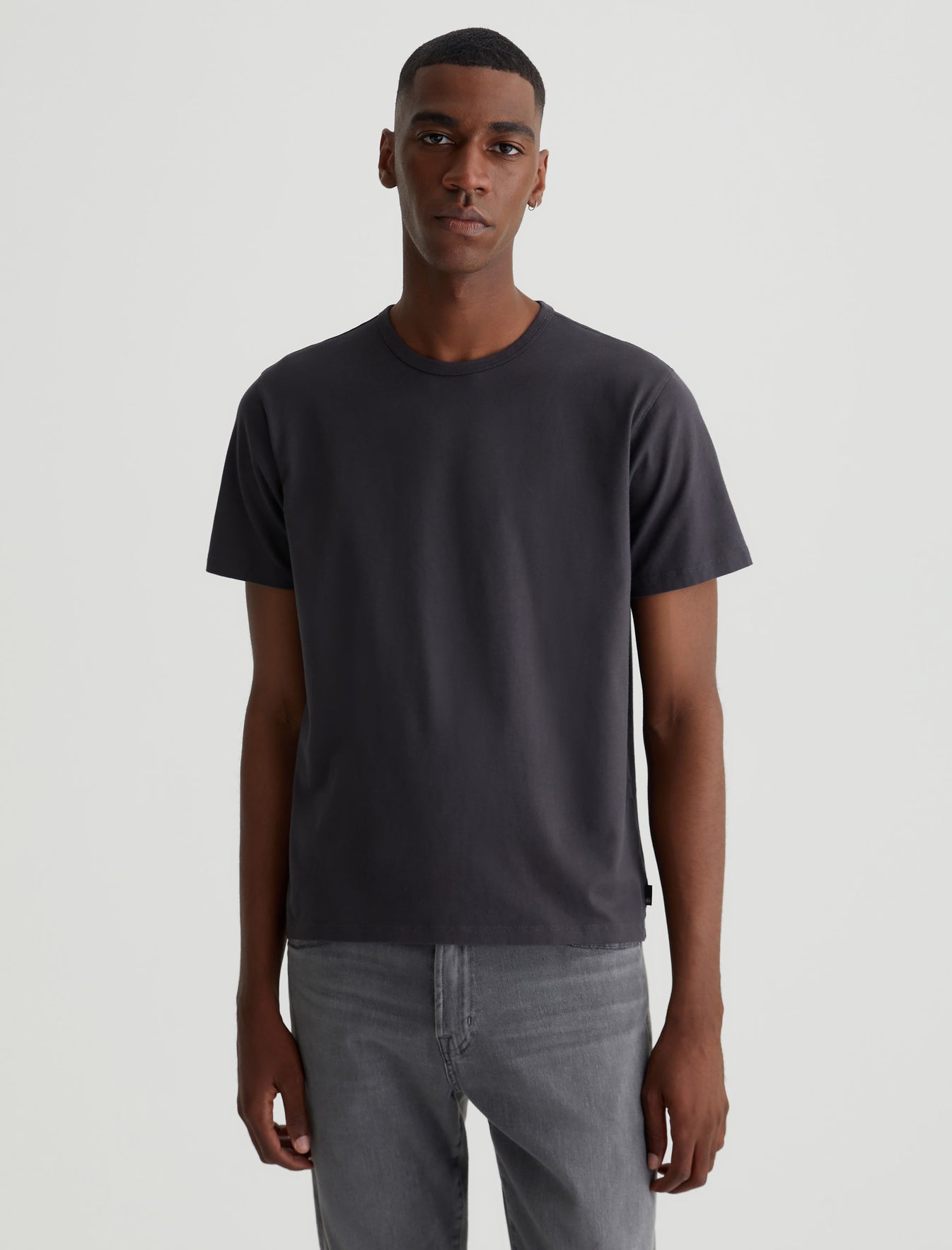 Bryce Crew Smooth Slate Classic Crew Neck Men Top Photo 1