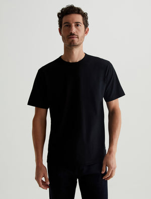 Bryce Crew True Black Classic Crew Neck T-Shirt Men Top Photo 1