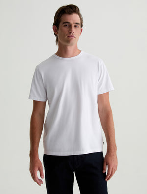 Bryce Crew True White Classic Crew Neck T-Shirt Men Top Photo 1