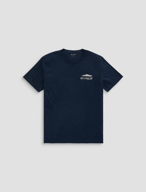 Bryce Crew Channel Islands Deep Navy Classic Fit S/S Crew Neck T-Sh Men Top Photo 9