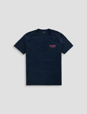 Bryce Crew Jazz Night Deep Navy Classic Fit S/S Crew Neck T-Sh Mens Tops Photo 9