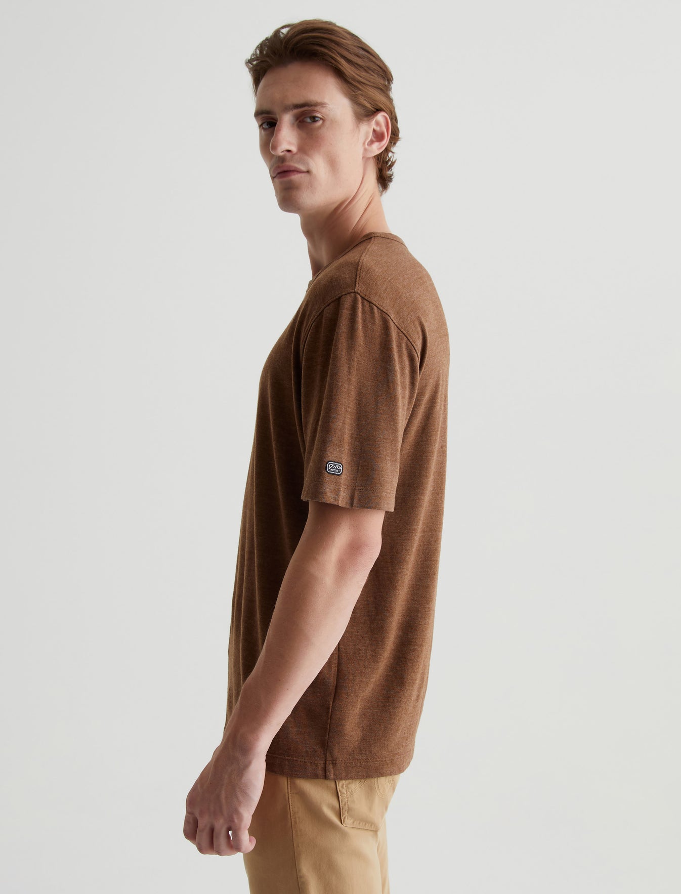 Wesley Crew Spiced Birch Relaxed T-Shirt Photo 5