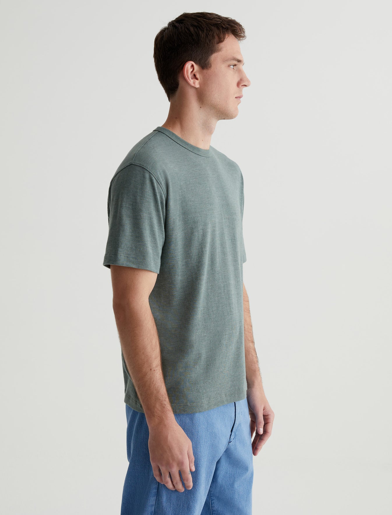 Wesley Crew Thorn Field Relaxed T-Shirt Men Top Photo 4