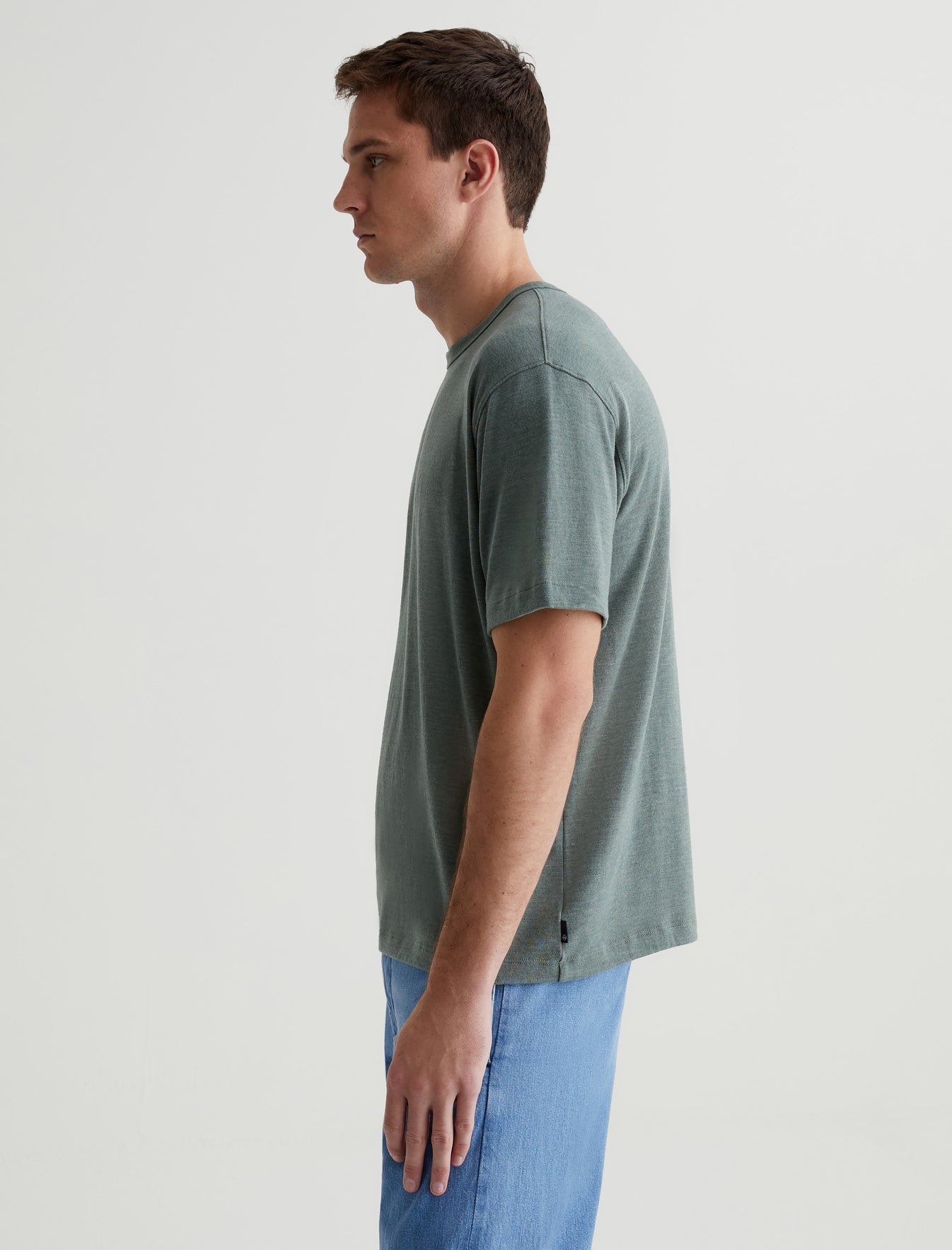 Wesley Crew Thorn Field Relaxed T-Shirt Men Top Photo 5