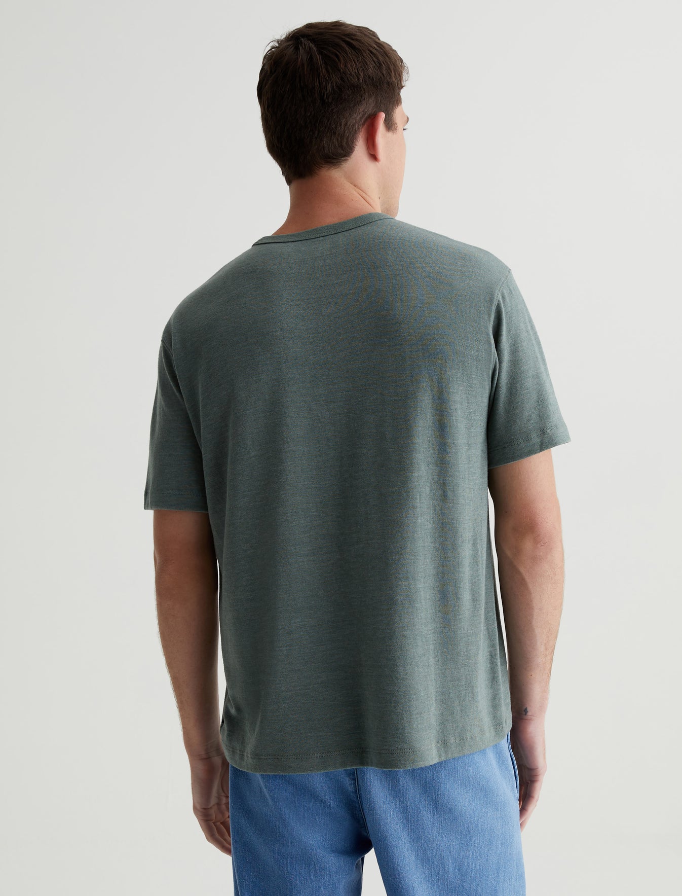 Wesley Crew Thorn Field Relaxed T-Shirt Men Top Photo 6
