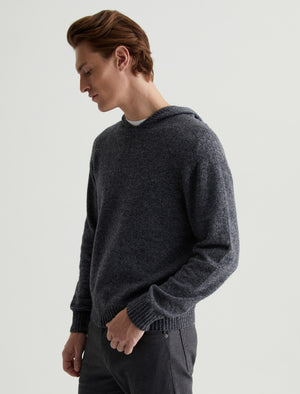 Cason Hoodie Heather Charcoal Classic Hooded Sweater Photo 1