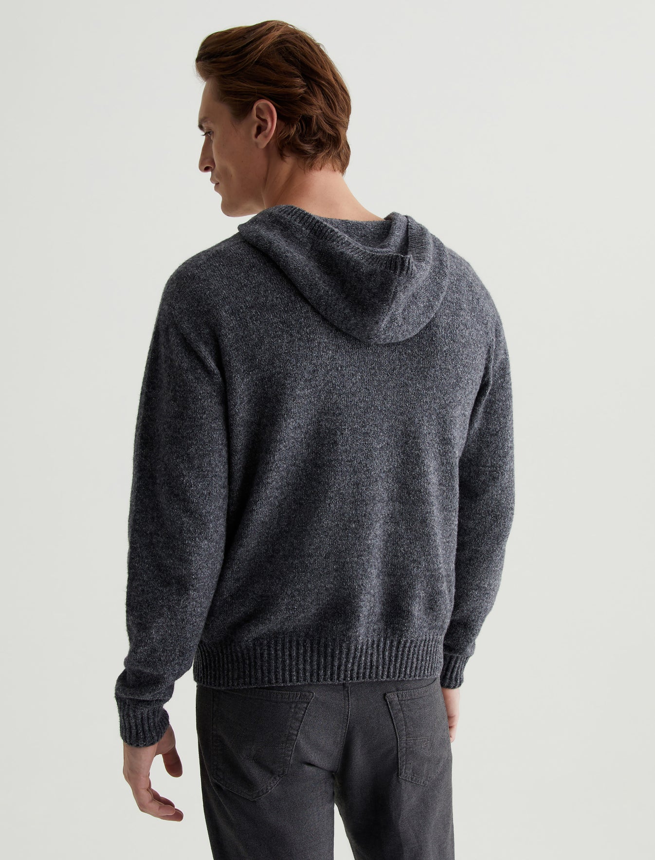 Cason Hoodie Heather Charcoal Classic Hooded Sweater Photo 6