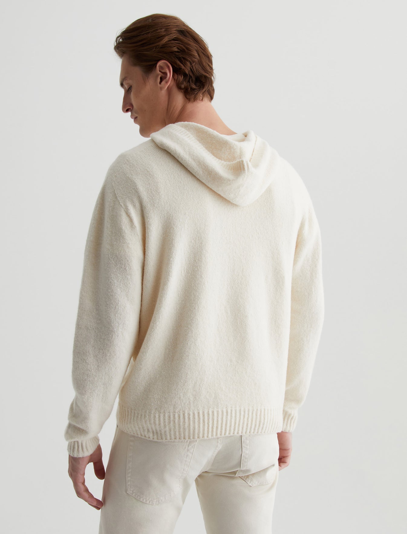 Cason Hoodie Ivory Dust Classic Hooded Sweater Photo 6