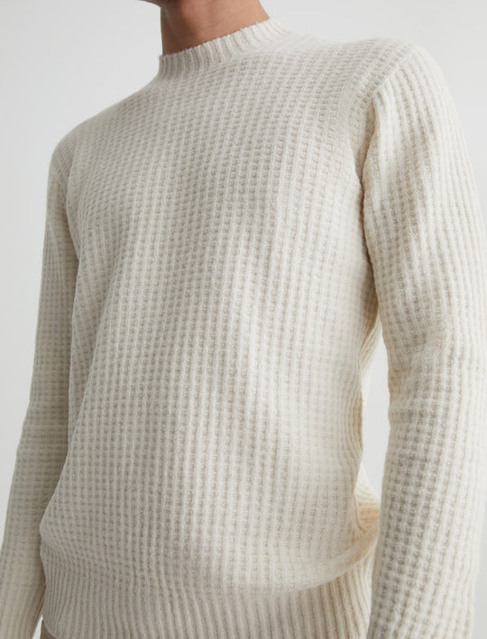 Jayson Crew Ivory Dust Slim Crew Neck Sweater Men Top Photo 3