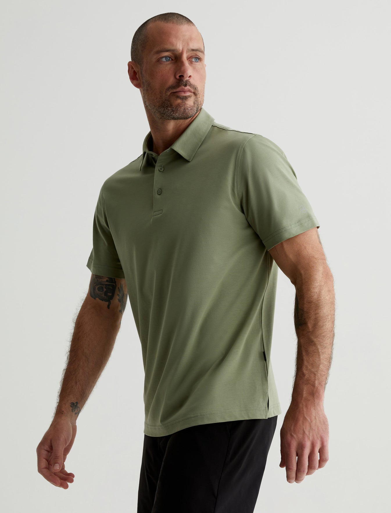 Ace S/S Polo Bonsai Tree Classic Fit Short Sleeve Polo T-Shirt Men Top Photo 1