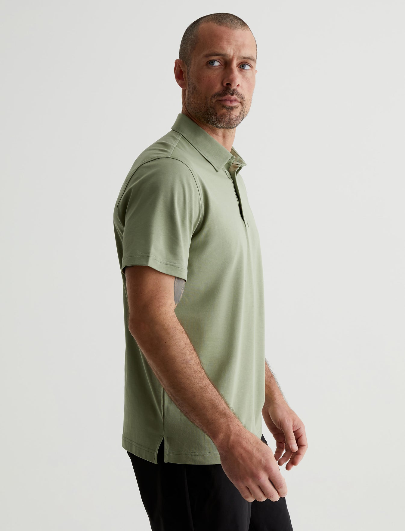 Ace S/S Polo Bonsai Tree Classic Fit Short Sleeve Polo T-Shirt Men Top Photo 3
