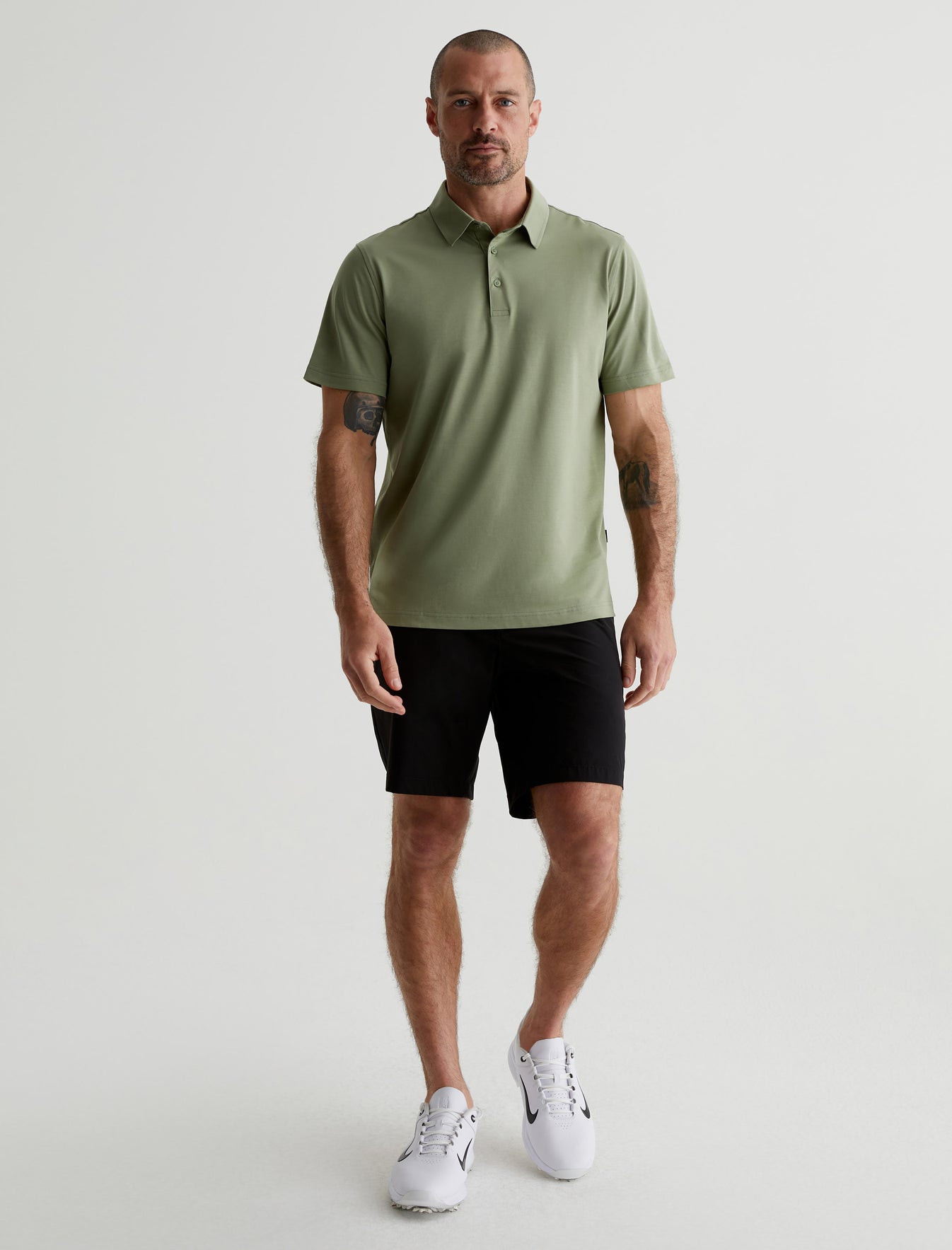 Ace S/S Polo Bonsai Tree Classic Fit Short Sleeve Polo T-Shirt Men Top Photo 4