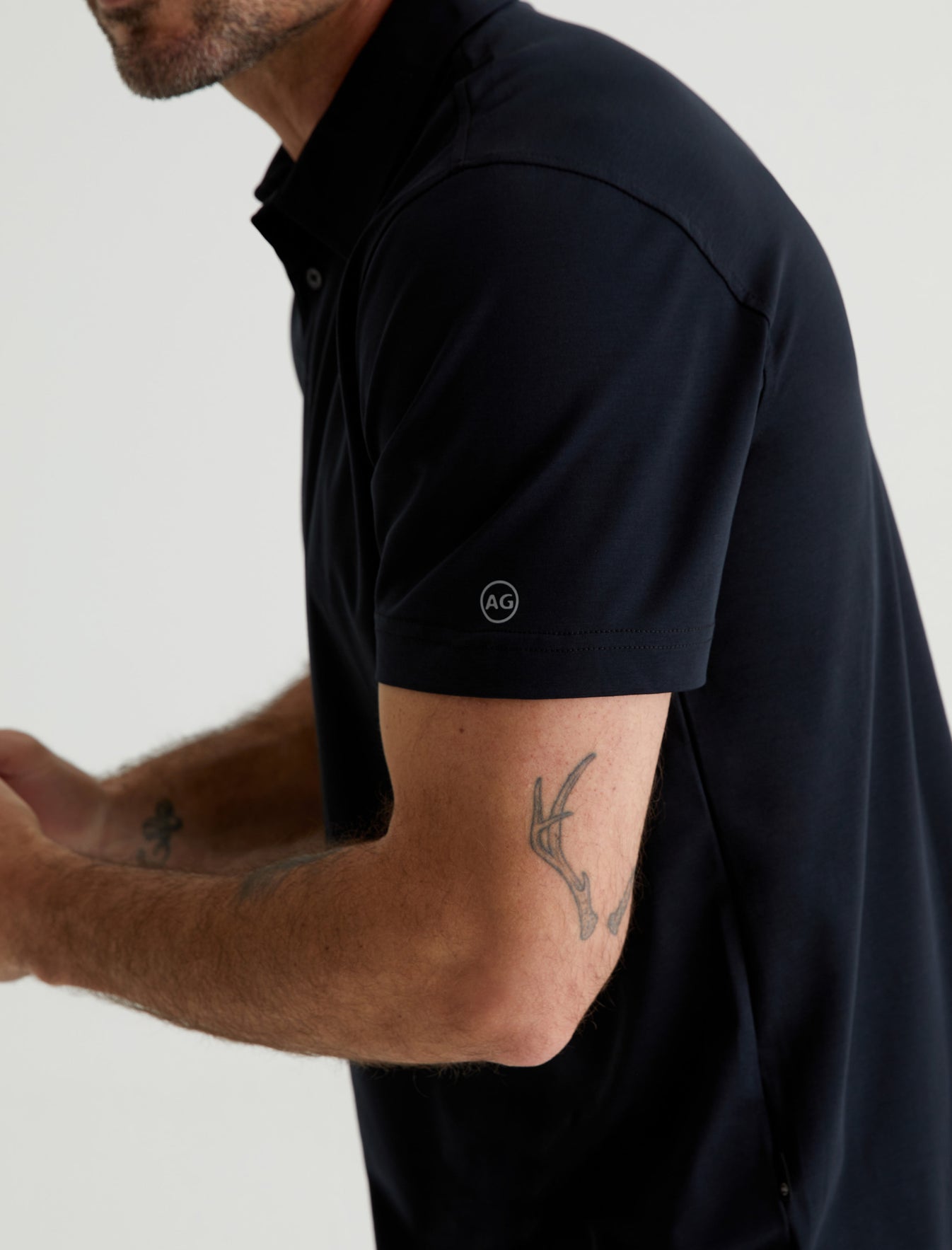Ace S/S Polo True Black Classic Fit Short Sleeve Polo T-Shirt Men Top Photo 5