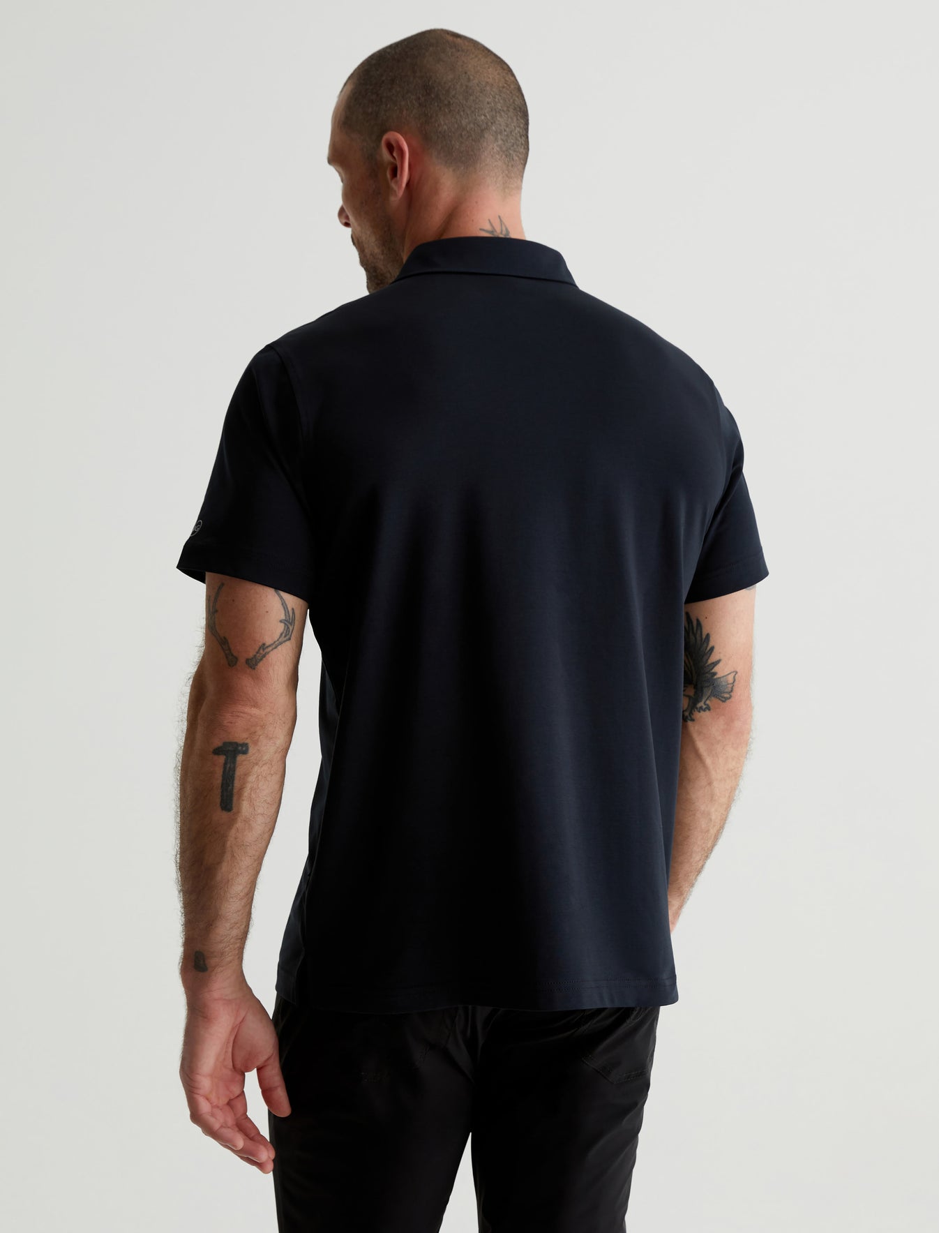 Ace S/S Polo True Black Classic Fit Short Sleeve Polo T-Shirt Men Top Photo 7