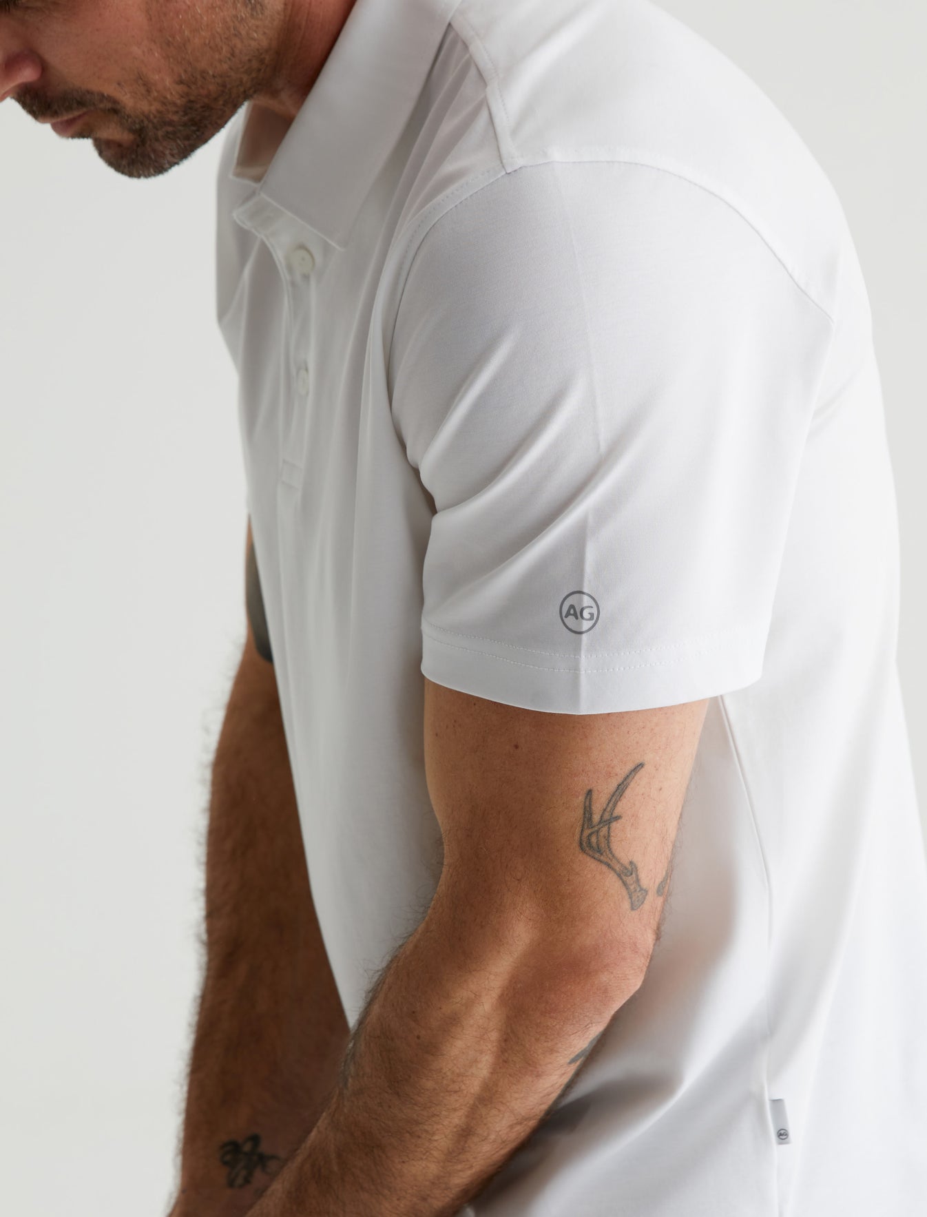 Ace S/S Polo True White Classic Fit Short Sleeve Polo T-Shirt Men Top Photo 5