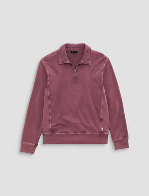 Ethan Zip Sweatshirt Moonwash Sierra Currant Classic Fit Men Top Photo 9