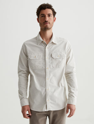 Aiden Utility Shirt Pebble Creek Classic Button Up Corduroy Shirt Men Top Photo 1