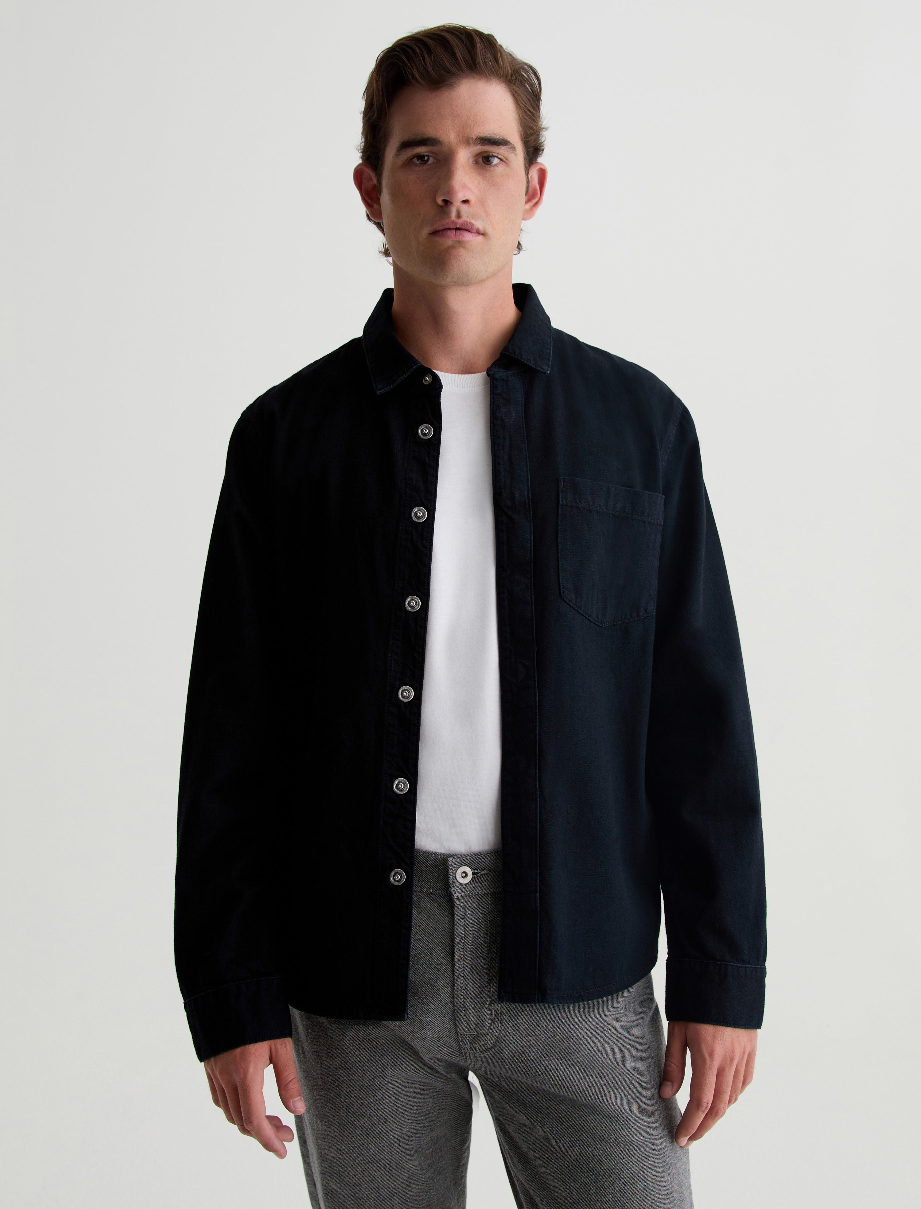 Jaden Shirt Lugano Relaxed Fit Denim Shirt Men Top Photo 2