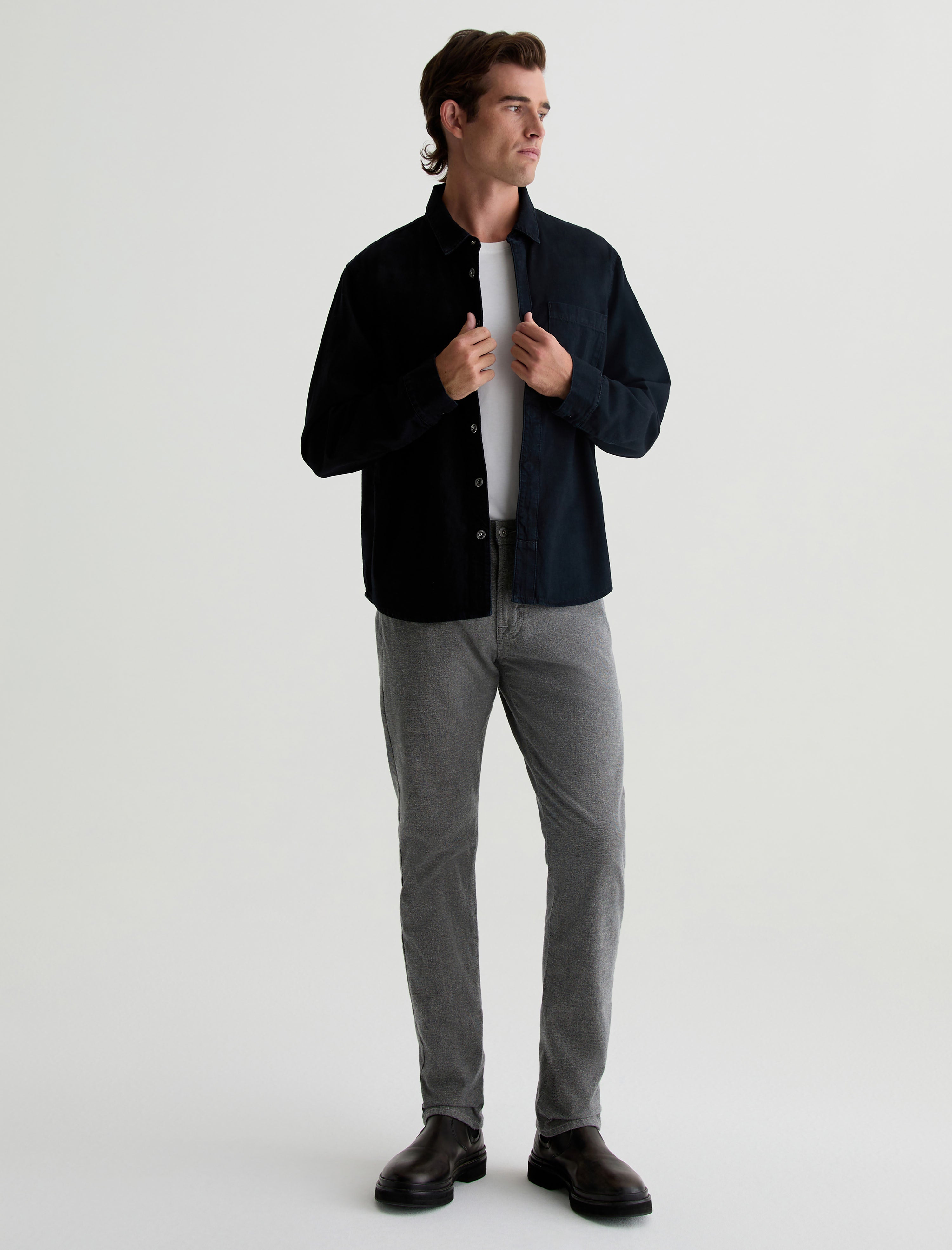 Jaden Shirt Lugano Relaxed Fit Denim Shirt Men Top Photo 5