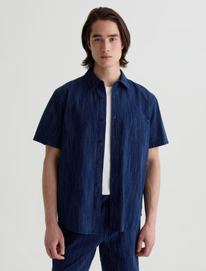 Wesley Short Sleeve Shirt Palmilla Relaxed Button-Up Shirt Men Top Photo 1