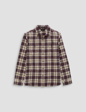 Mason Work Shirt Purple Multi Classic Fit Men Top Photo 9