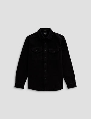 Miller Cpo Shirt Black Relaxed Fit Mens Tops Photo 9