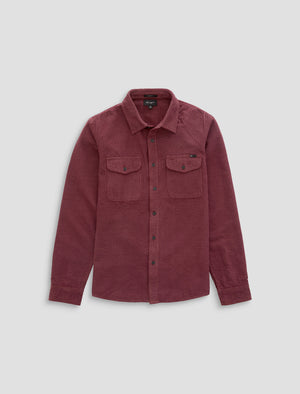 Miller Cpo Shirt Jazz Berry Relaxed Fit Mens Tops Photo 9