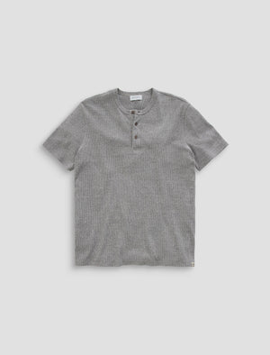 Bryce S/S Henley Heather Grey Classic Fit Men Top Photo 9