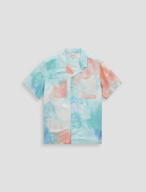 Marco Camp Shirt Poolside Aqua Relaxed Fit Men Top Photo 9