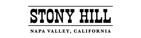Stony Hill logo with 'Napa Valley, California' text on a white background
