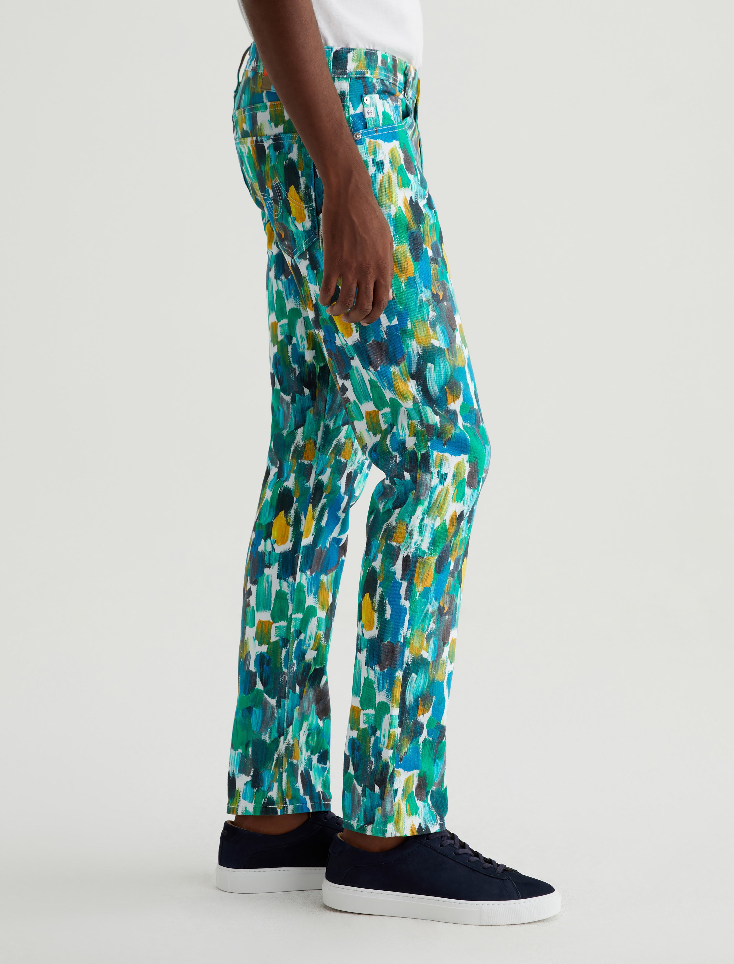 Tellis Agrippa Mix Blue Multi Modern Slim Men Bottom Photo 4