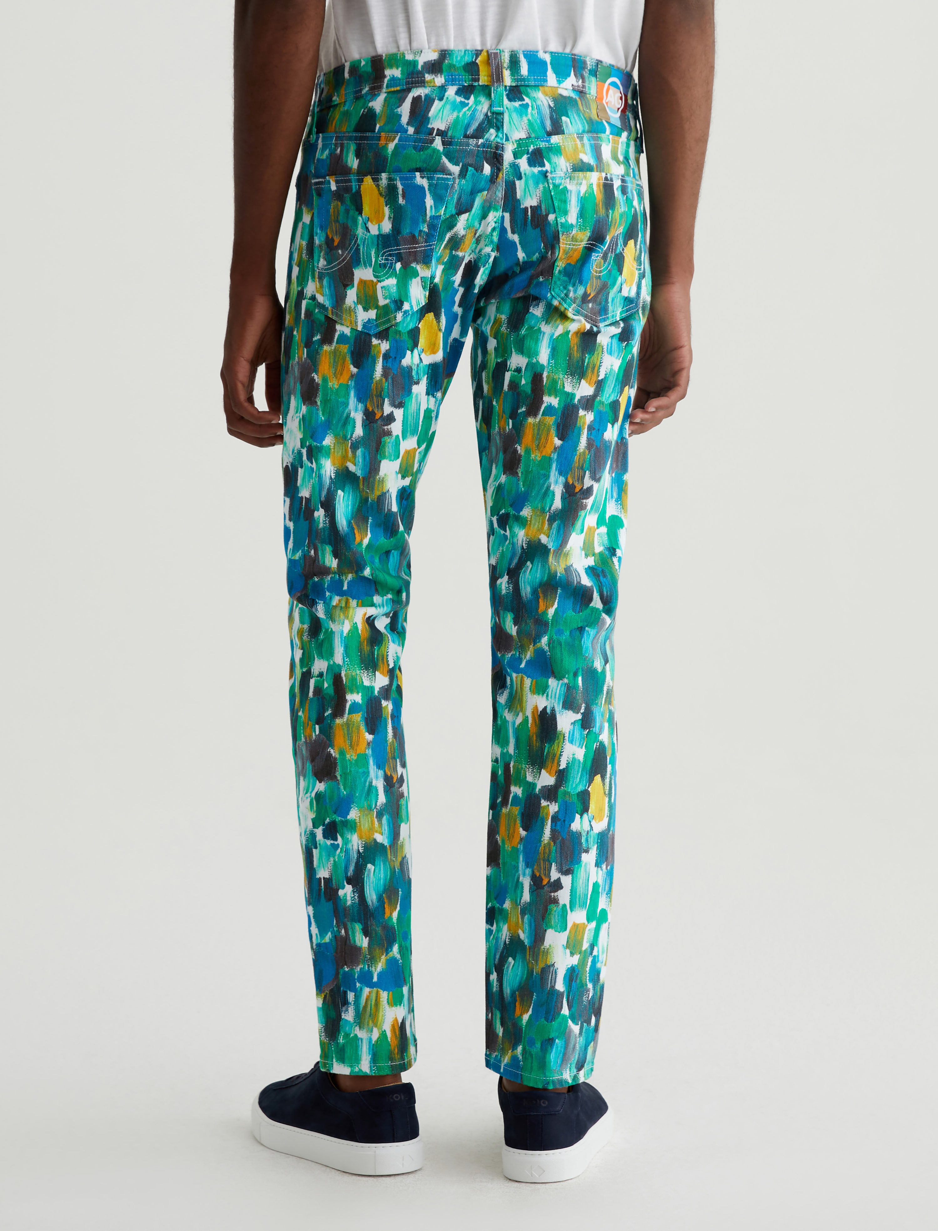 Tellis Agrippa Mix Blue Multi Modern Slim Men Bottom Photo 7