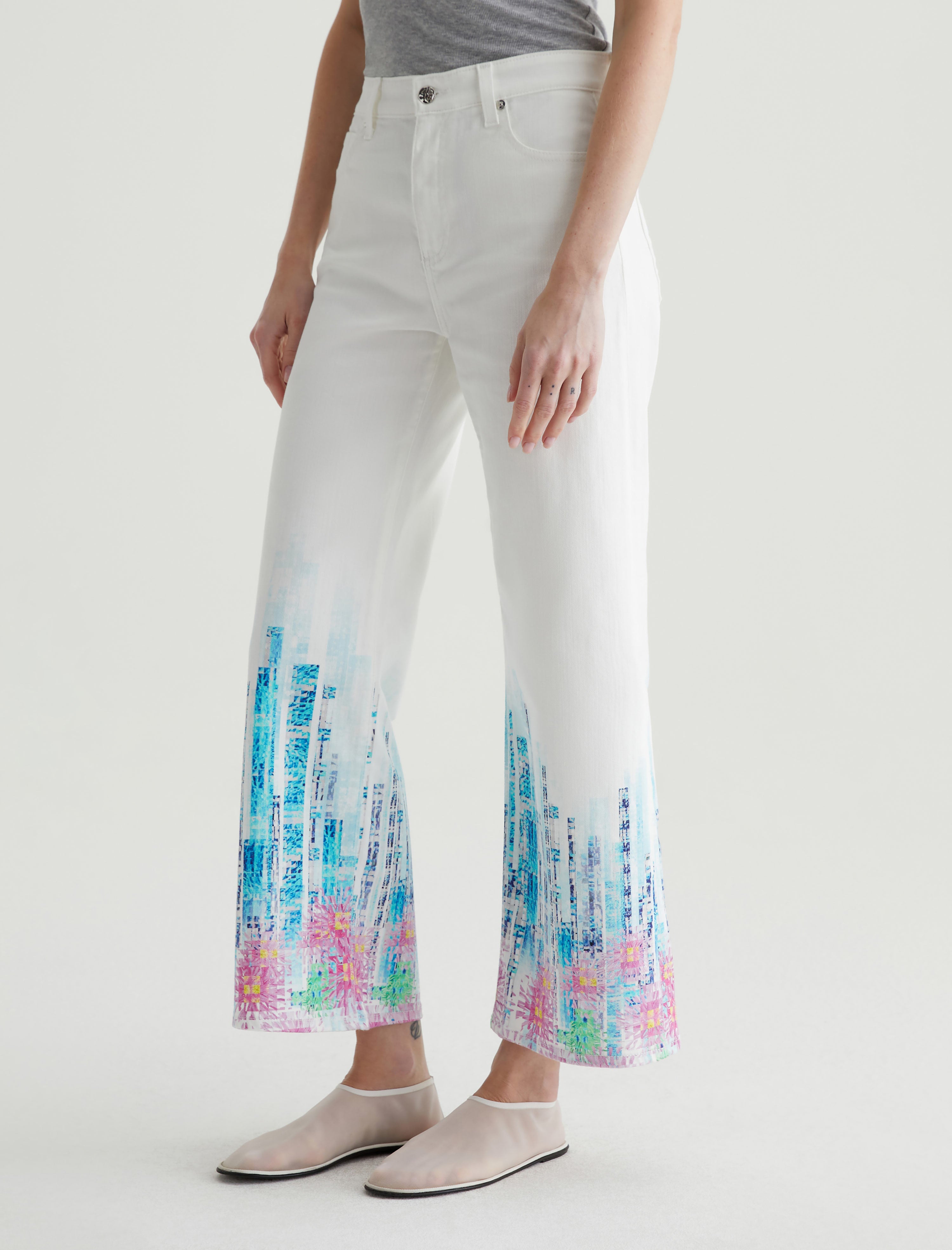 Saige Wide Leg Crop Cityview Mid-Rise Fit Women Bottom Photo 4