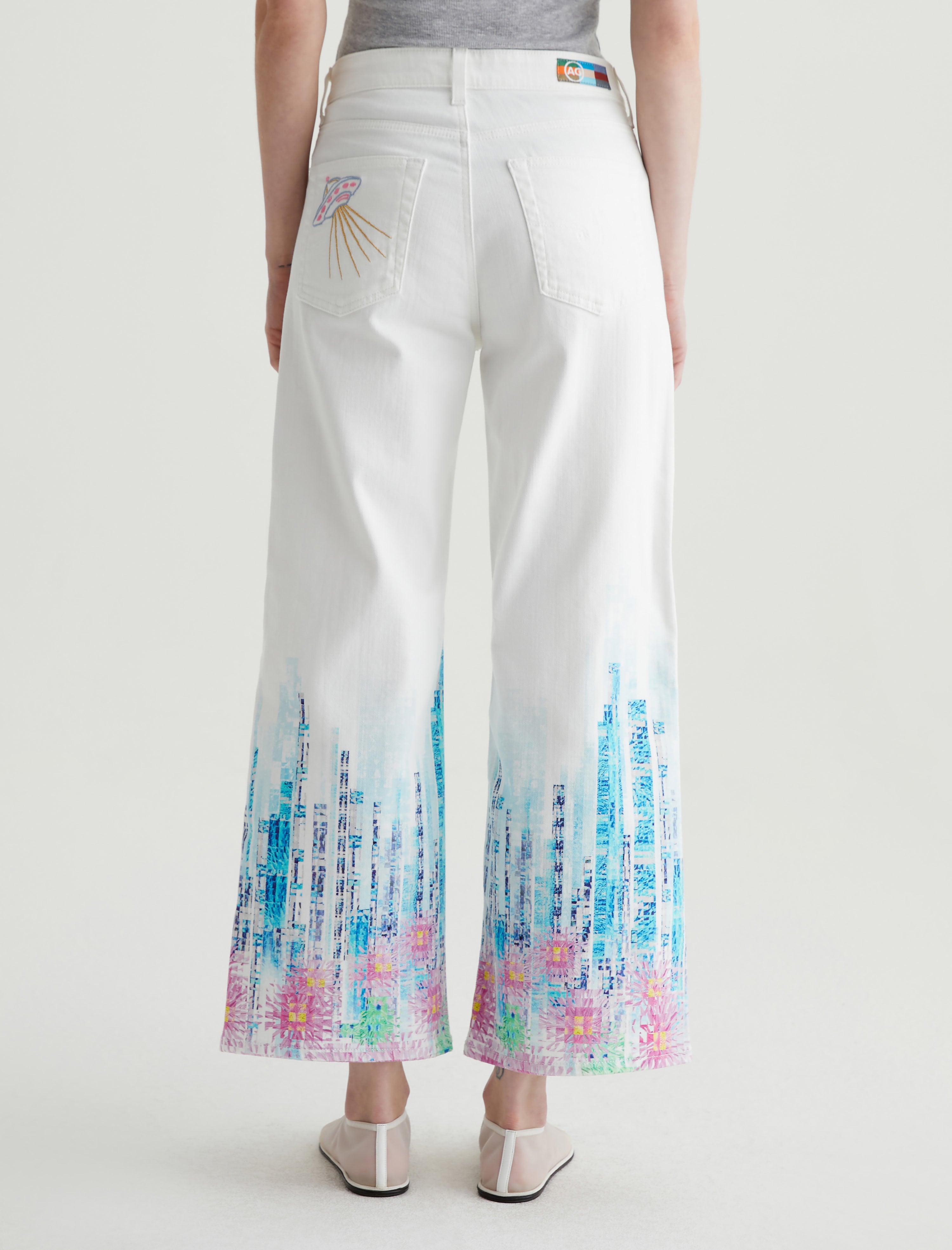 Saige Wide Leg Crop Cityview Mid-Rise Fit Women Bottom Photo 6