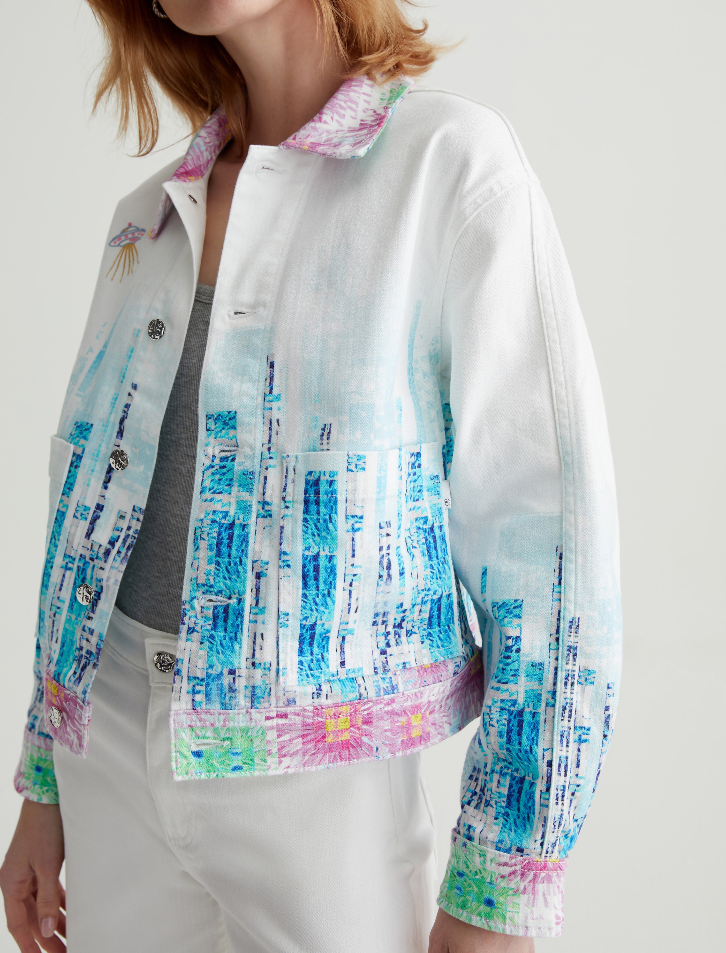 Genni Jacket Cityview Cropped Utility Jacket Women Top Photo 2