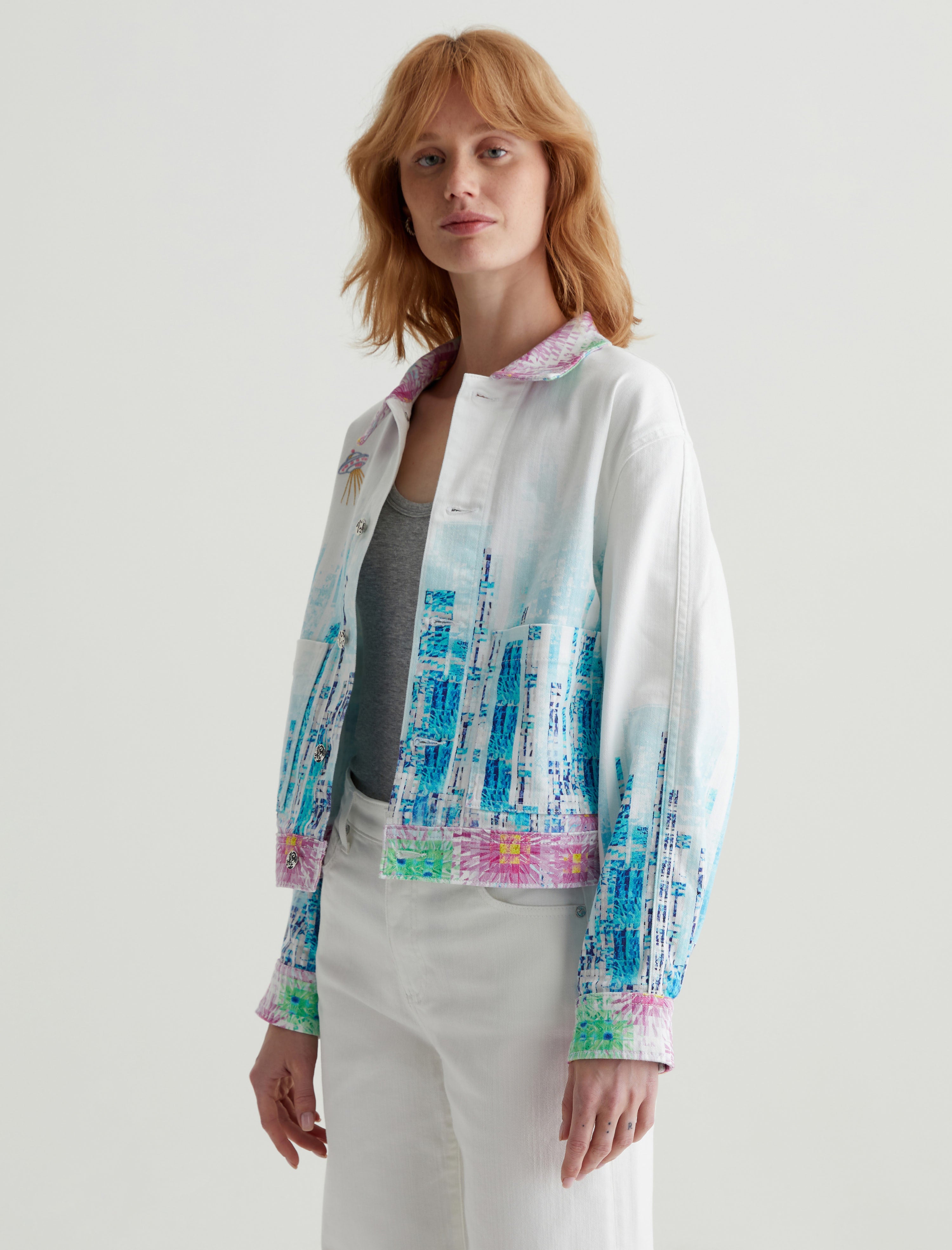 Genni Jacket Cityview Cropped Utility Jacket Women Top Photo 6