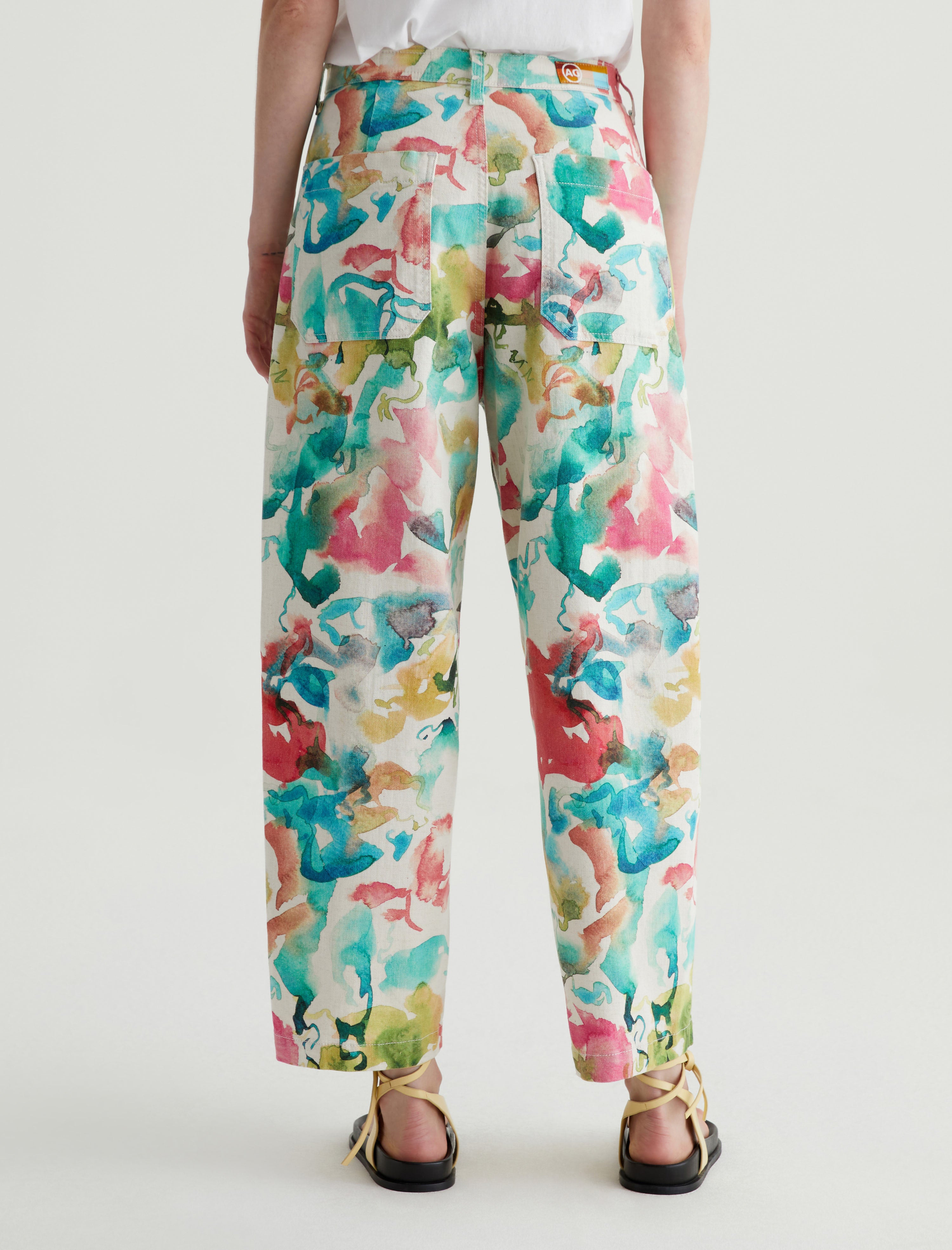 Camille Color Flow Green Utility Barrel Women Bottom Photo 7