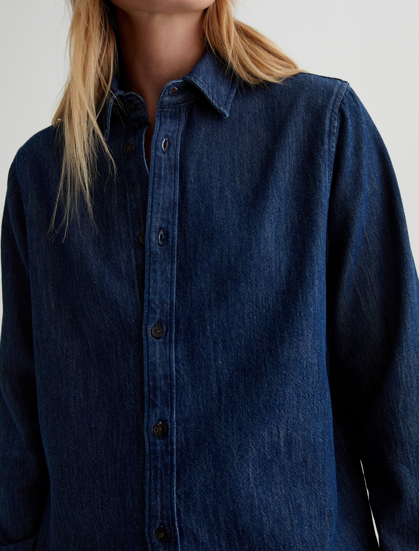 Elena Ambroeus Classic Fit Long Sleeve Button Women Top Photo 3