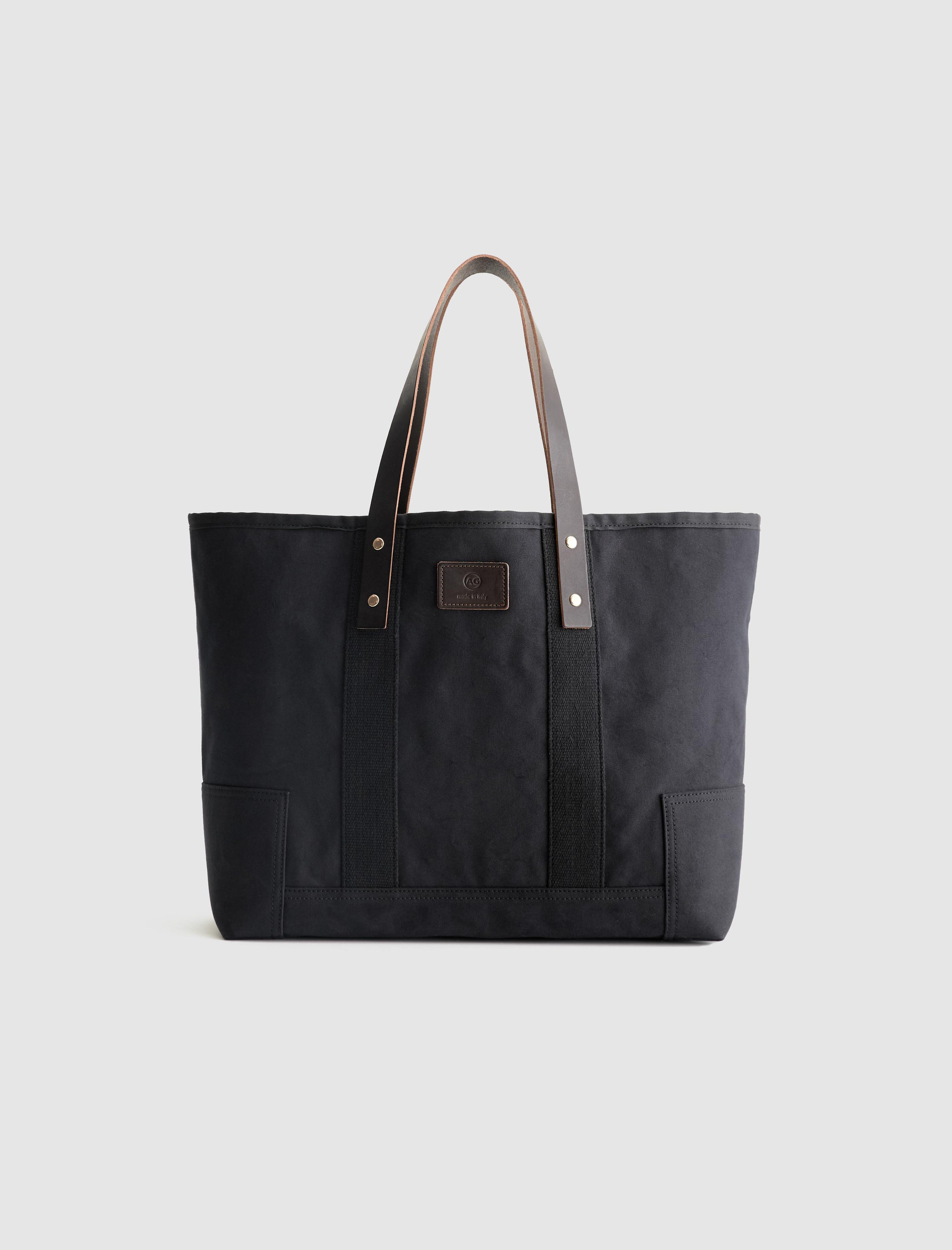 Amalfi Tote Black Shopper Tote Bag Unisex Accessory Photo 1